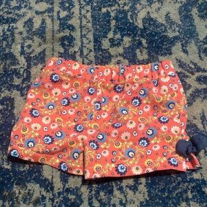 FREE W/ purchase Orange flower shorts size 6X